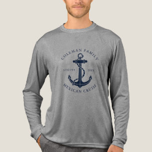 Camiseta Triblenda Ancla de barco náutico de crucero personalizada pa