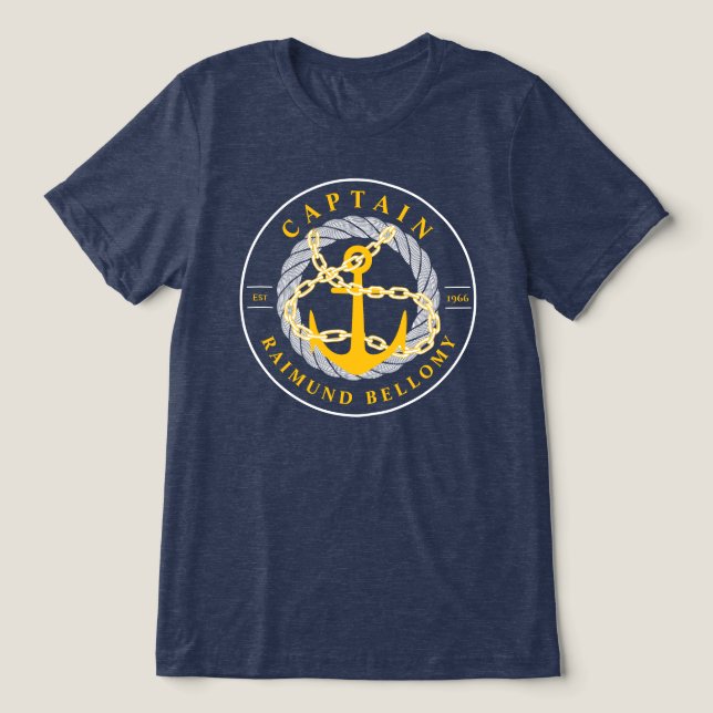 Camiseta Triblenda Anclaje de barco (Diseño delantero )