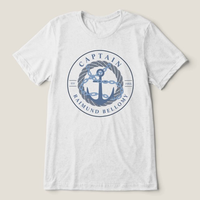 Camiseta Triblenda Anclaje de barco (Diseño delantero )