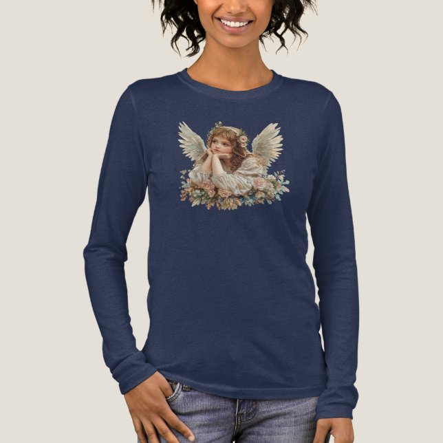 Camiseta Triblenda Ángel Cute / Cherub / Ángel Guardián (Anverso)