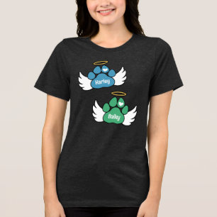 Camiseta Triblenda Ángel de las patas verdes y azules Alas 2 Monument