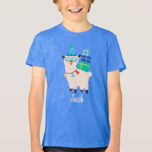 Camiseta Triblenda Animales de Fiesta Llama Cumpleaños Niños