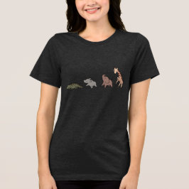Camiseta Triblenda Animales de la Sabana (Elefante, Jirafa, Cocodrilo