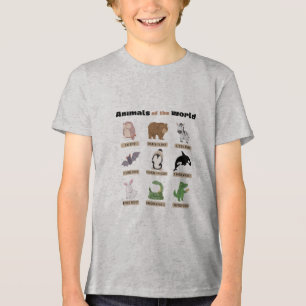Camiseta Triblenda Animales del mundo - Graciosa alternativa Animal N
