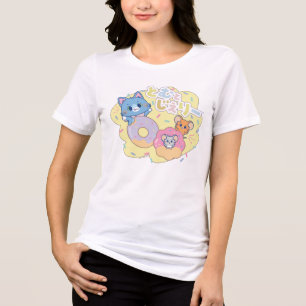Camiseta Triblenda Anime Donut se ilumina con Tom, Jerry y Tuffy