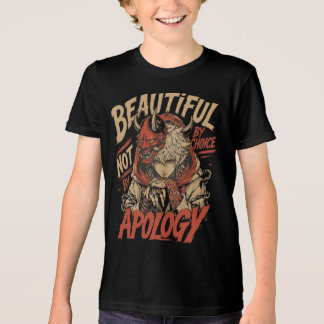 Camiseta Triblenda Anime Hermoso Por Elección No Por Disculpa 
