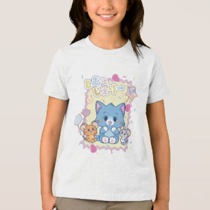 Camiseta Triblenda Anime Tom y Jerry Strawberry Fun