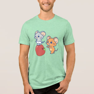 Camiseta Triblenda Anime Tuffy y Jerry Apple Rolling
