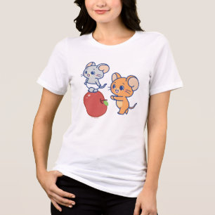 Camiseta Triblenda Anime Tuffy y Jerry Apple Rolling