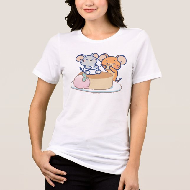 Camiseta Triblenda Anime Tuffy y Jerry Cheesecake (Anverso)