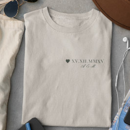 Camiseta Triblenda Aniversario de Fecha en Numerales Romanos Personal