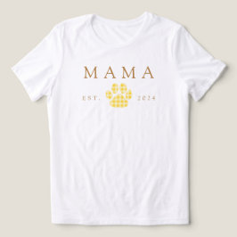 Camiseta Triblenda Aniversario de la impresión de la pata de Mama Gin