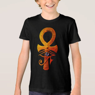 Camiseta Triblenda Ankh Egipcio Ojo de Horus Símbolo Antiguo Protege
