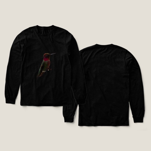 Camiseta Triblenda Anna's Hummingbird (Diseño frontal y trasero)