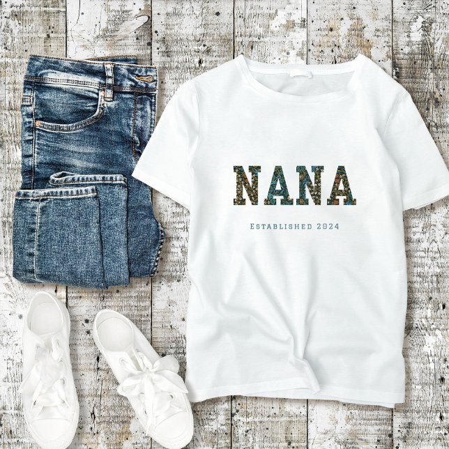 Camiseta Triblenda Año Nana personalizado - floral de moda (Subido por el creador)