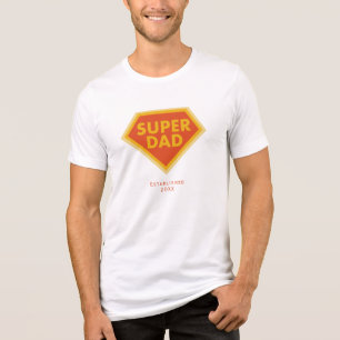 Camiseta Triblenda Año personalizado de Super Dad