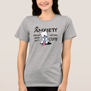 Camiseta Triblenda Ansiedad Westie de KiniArt