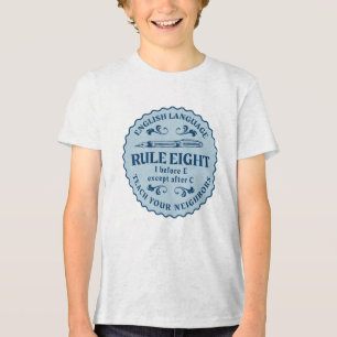 Camiseta Triblenda Antes de E excepto después de C Rule Funny