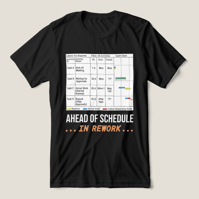Camiseta Triblenda Antes de la fecha prevista... ¡Pero sólo en retrab (Diseño delantero )