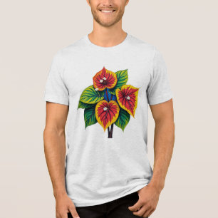 Camiseta Triblenda anthurium art van gogh style