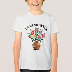 Camiseta Triblenda Anti Trump estoy de acuerdo con Canadá México Gree