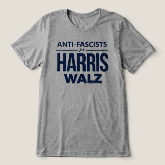 Camiseta Triblenda Antifascistas por Harris Walz
