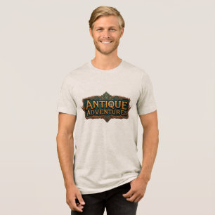 Camiseta Triblenda Antiguas aventuras Typografía Arte eterno -