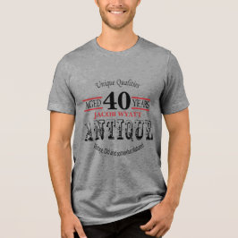 Camiseta Triblenda Antigüedad de edad 00 años | Edad DIY