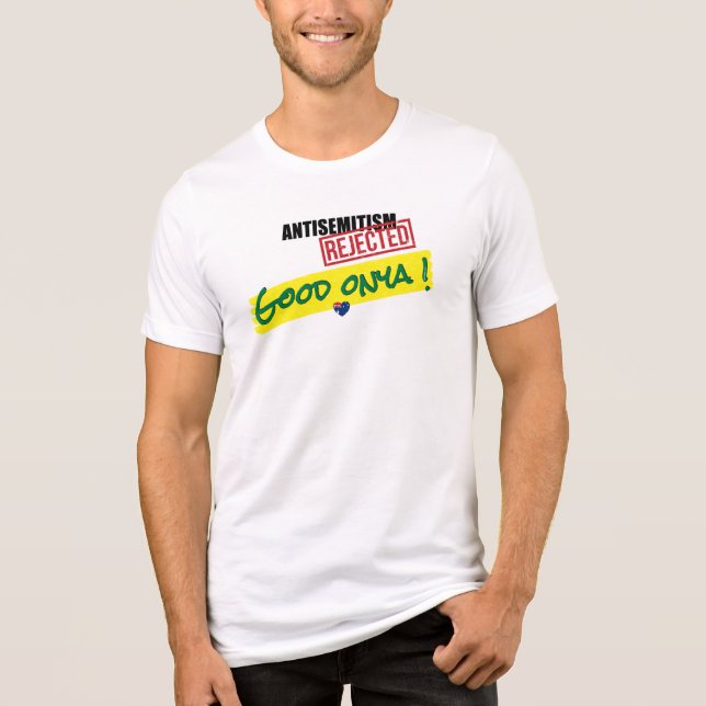 Camiseta Triblenda Antisemitismo rechazado buen espíritu australiano (Anverso)