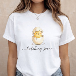 Camiseta Triblenda Anuncio de Bebé Pollito Lindo Revelación de Embara