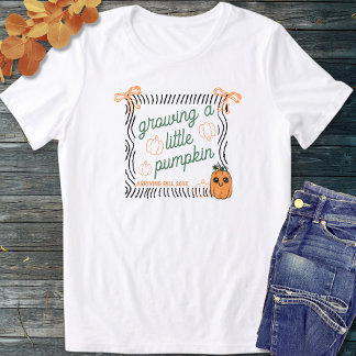 Camiseta Triblenda Anuncio de embarazo con cita linda de Halloween