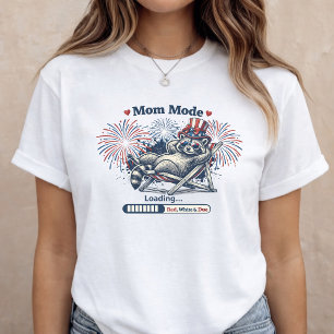 Camiseta Triblenda Anuncio de embarazo del 4 de julio Mamá