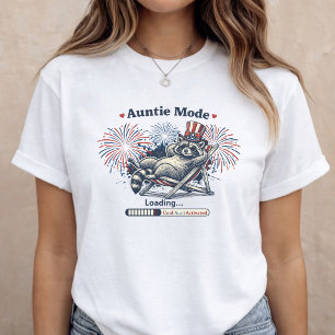 Camiseta Triblenda Anuncio de embarazo del 4 de julio Tía