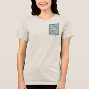 Camiseta Triblenda Anuncio de tablero de ajedrez con nombre personali