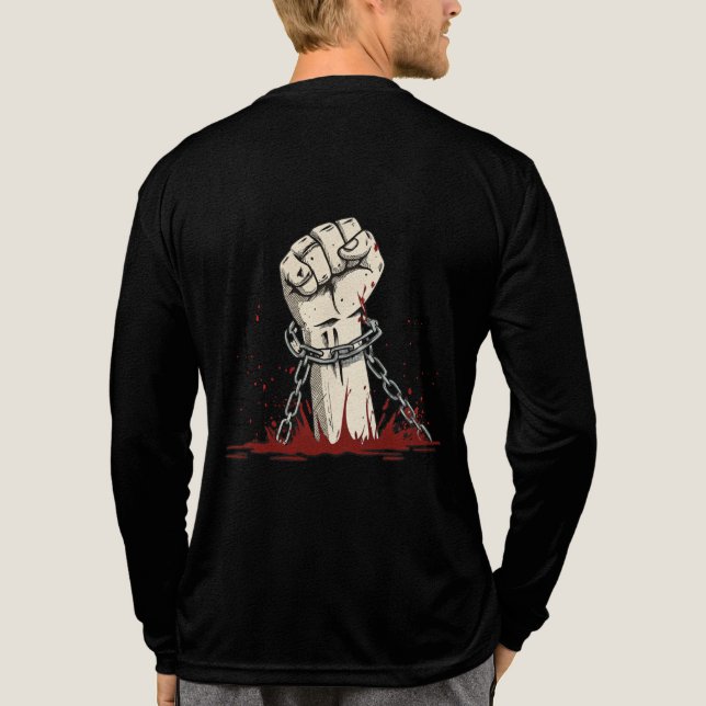 Camiseta Triblenda Aparato de protesta de libertad y audacia (Reverso )