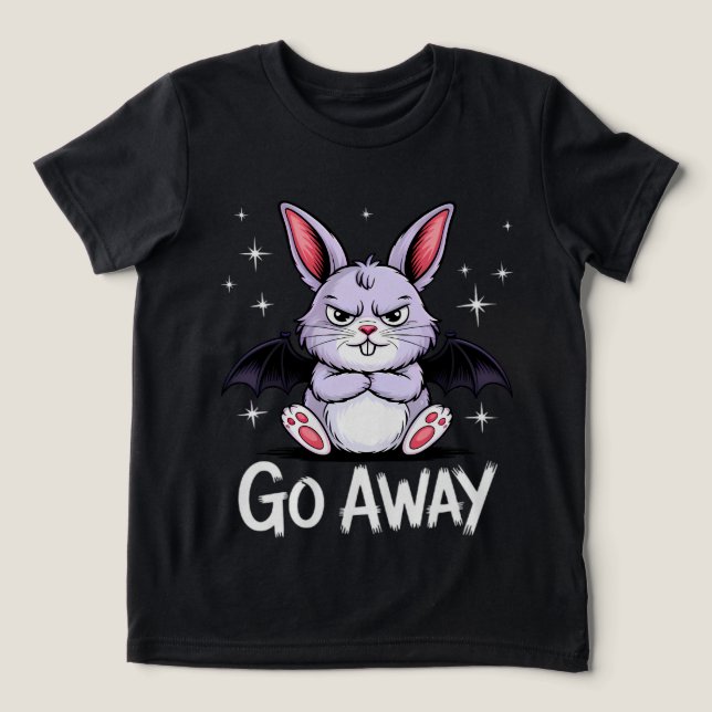 Camiseta Triblenda Apártate Sassy Gothy Bunny Creepy Cute (Diseño delantero )