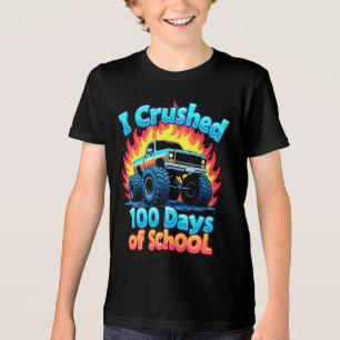Camiseta Triblenda Aplasté 100 Días De Monstruo Escolar 100 Días