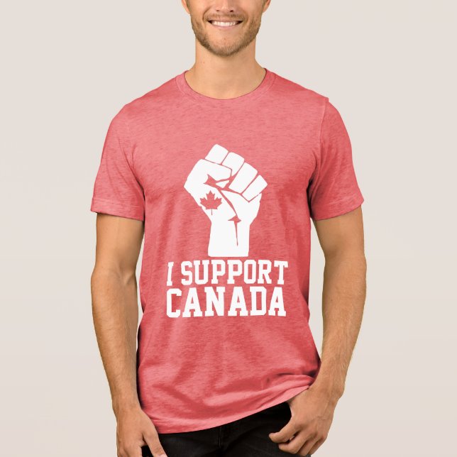 Camiseta Triblenda Apoyo a Canadá - Orgulloso Canadá (Anverso)