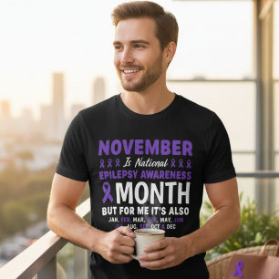 Camiseta Triblenda Apoyo a la Conciencia de la Epilepsia Todo el Año