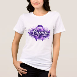 Camiseta Triblenda Apoyo al Guerrero Mariposa Morada Conciencia del L