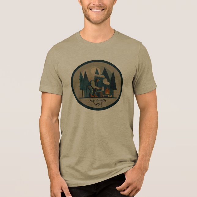 Camiseta Triblenda Approachable Wolf Tee Shirt  (Anverso)