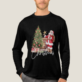 Camiseta Triblenda Aprobado por Santa-Feliz Navidad