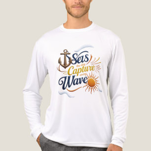 Camiseta Triblenda Aprovecha el Día – Ancla Náutica y Sol Manga Larga
