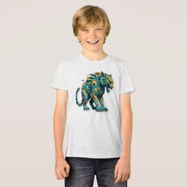 Camiseta Triblenda Aqua Blaze Tiger Para Niños Y Chicas