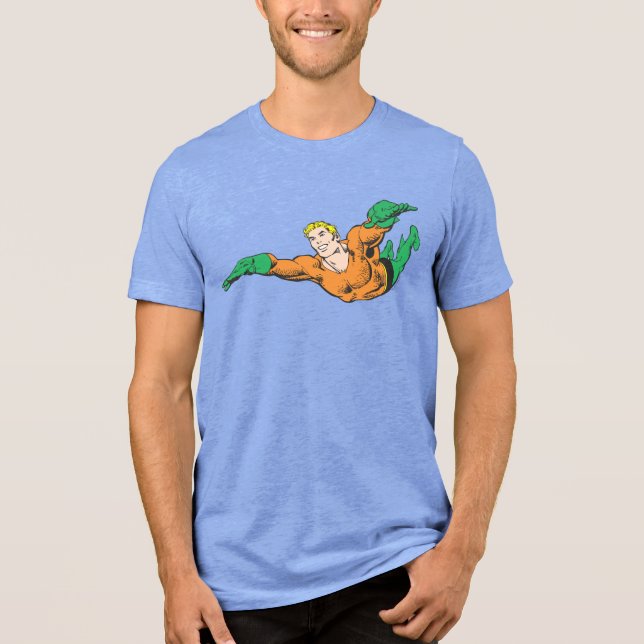 Camiseta Triblenda Aquaman Soars (Anverso)
