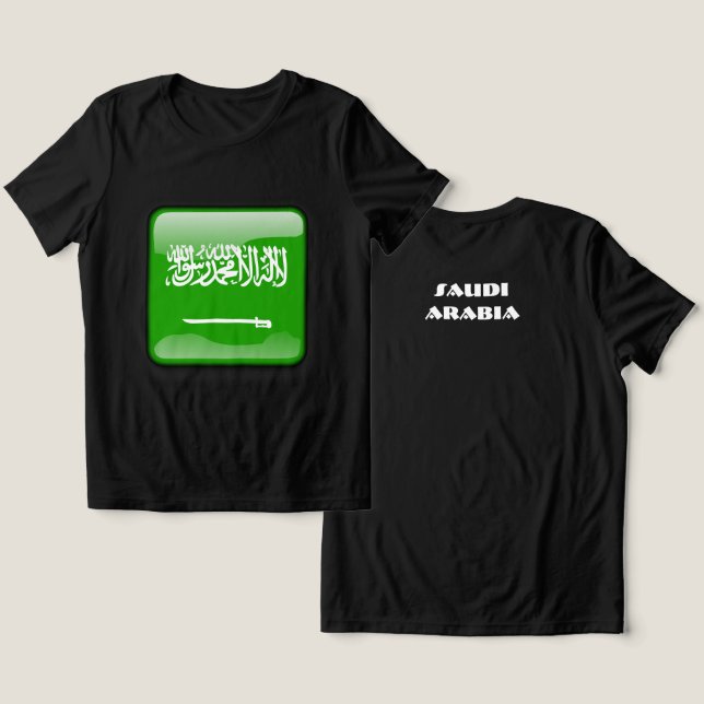 Camiseta Triblenda ARABIA SAUDITA regalo especial azul turista clásic (Diseño Anverso y Reverso)