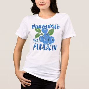 Camiseta Triblenda ¿Arándanos? ¡Sí, por favor! Arte de arándanos lind