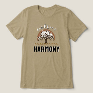 Camiseta Triblenda Árbol abstracto de armonía abrazo