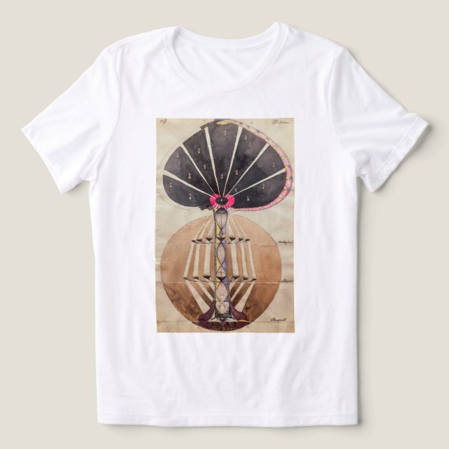 Camiseta Triblenda Árbol de conocimiento No. 3 | Hilma af Klint | (Diseño delantero )