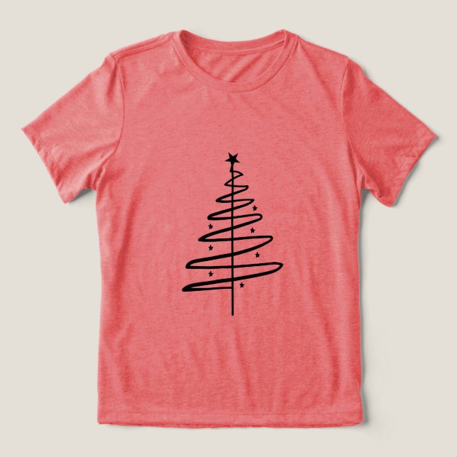 Camiseta Triblenda árbol de Navidad (Diseño delantero )